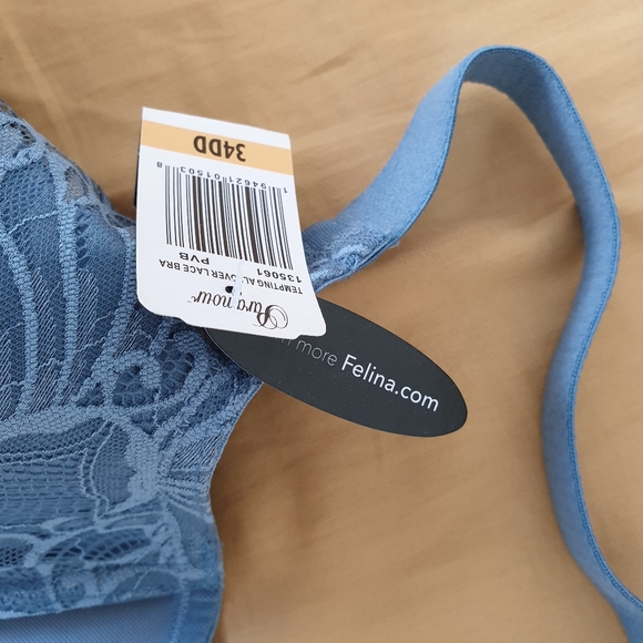 NWT Paramour 34DD blue bra - Picture 3 of 5